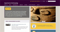 Desktop Screenshot of anthropology.sfsu.edu