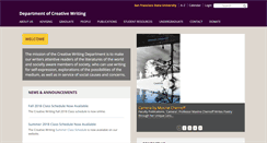 Desktop Screenshot of creativewriting.sfsu.edu