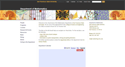 Desktop Screenshot of math.sfsu.edu