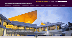 Desktop Screenshot of english.sfsu.edu