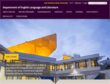 Tablet Screenshot of english.sfsu.edu