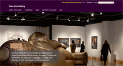 Desktop Screenshot of gallery.sfsu.edu