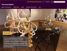 Tablet Screenshot of gallery.sfsu.edu