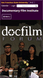 Mobile Screenshot of docfilm.sfsu.edu