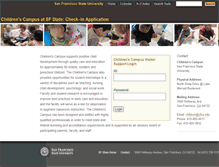 Tablet Screenshot of childrenscampuscheckin.sfsu.edu