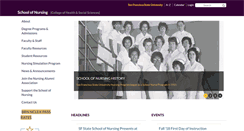 Desktop Screenshot of nursing.sfsu.edu