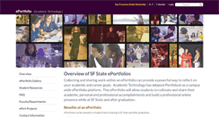 Desktop Screenshot of eportfolio.sfsu.edu