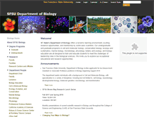 Tablet Screenshot of bio.sfsu.edu