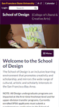 Mobile Screenshot of design.sfsu.edu