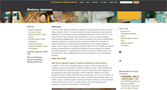 Desktop Screenshot of businessjapanese.sfsu.edu