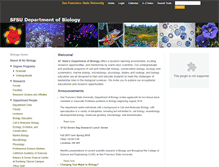 Tablet Screenshot of biology.sfsu.edu